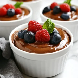 Dekadente zuckerfreie Schokoladenmousse