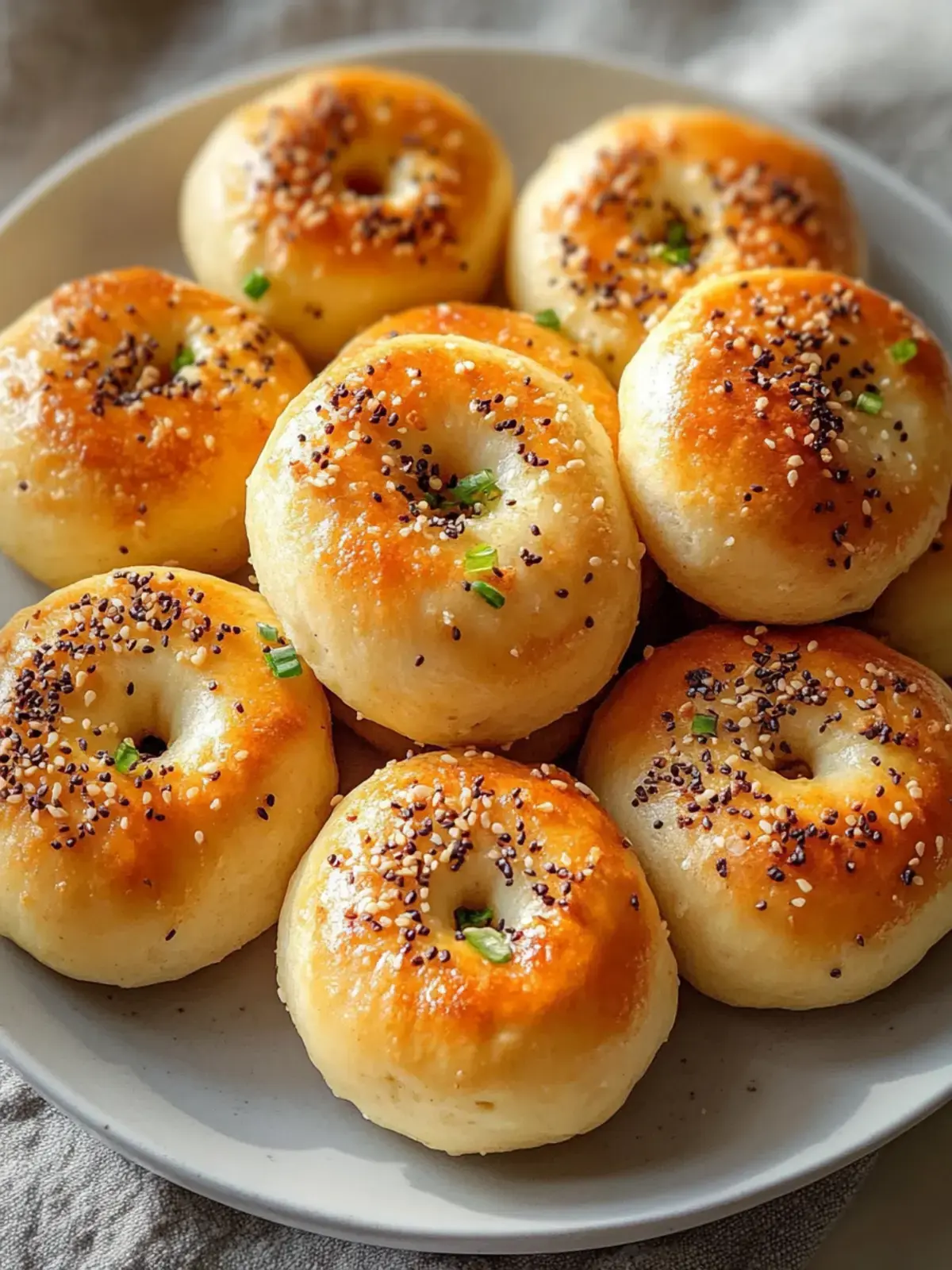 Air Fryer Protein Bagel Bites
