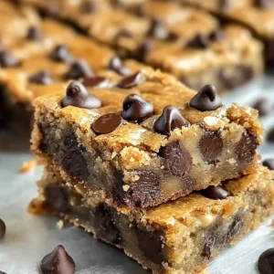 Bananen-Schokoladenstückchen-Riegel (Blondies)