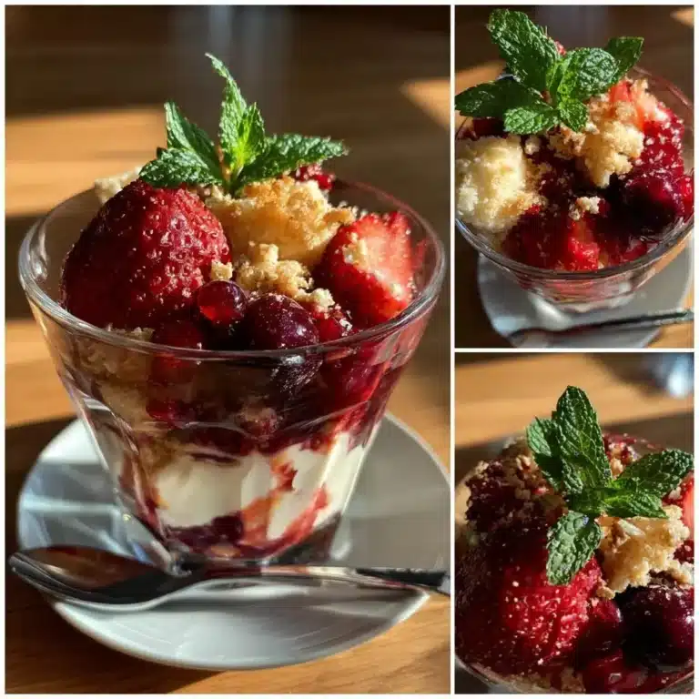 Beeren Quark Dessert