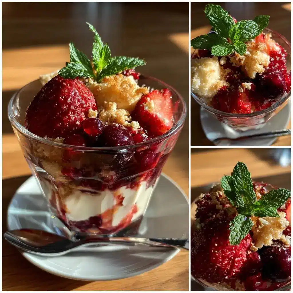 Beeren Quark Dessert