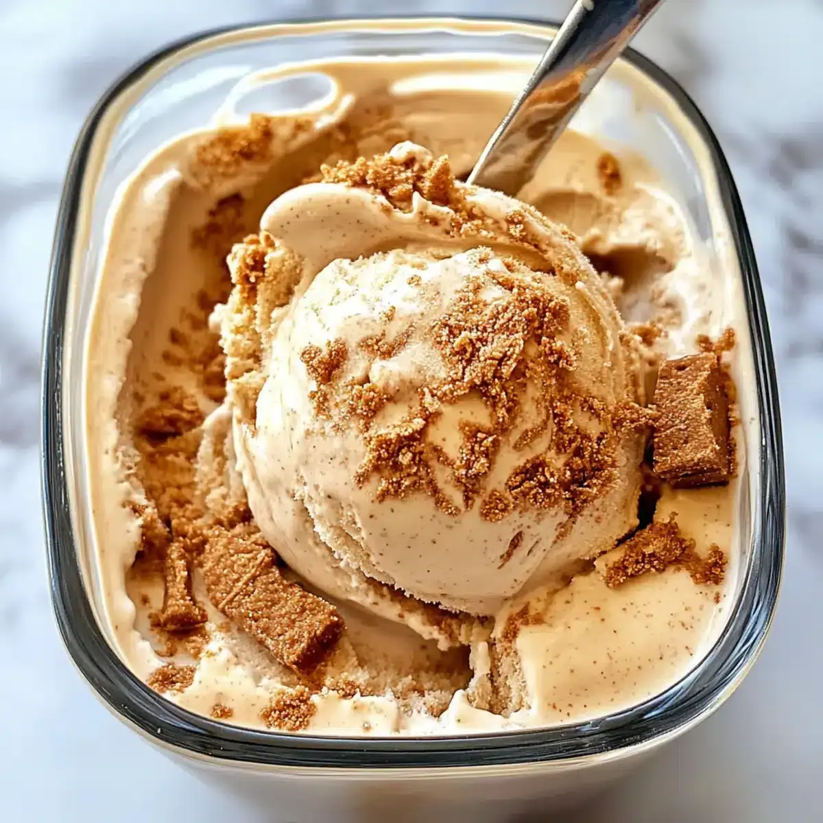 Biscoff Eiscreme ohne Eismaschine