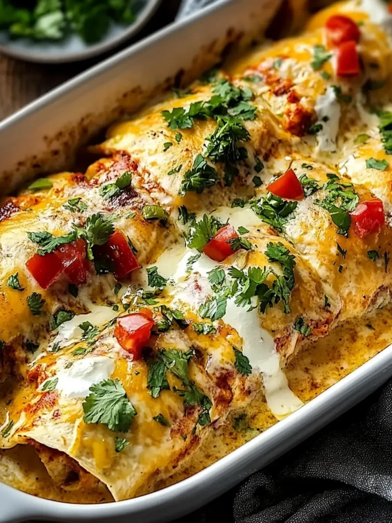Cremige Protein-Hühnchen-Enchiladas
