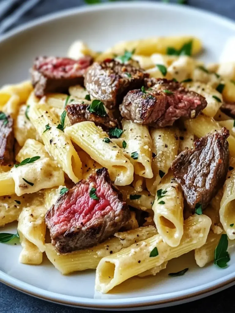 Cremige Steak-Pasta