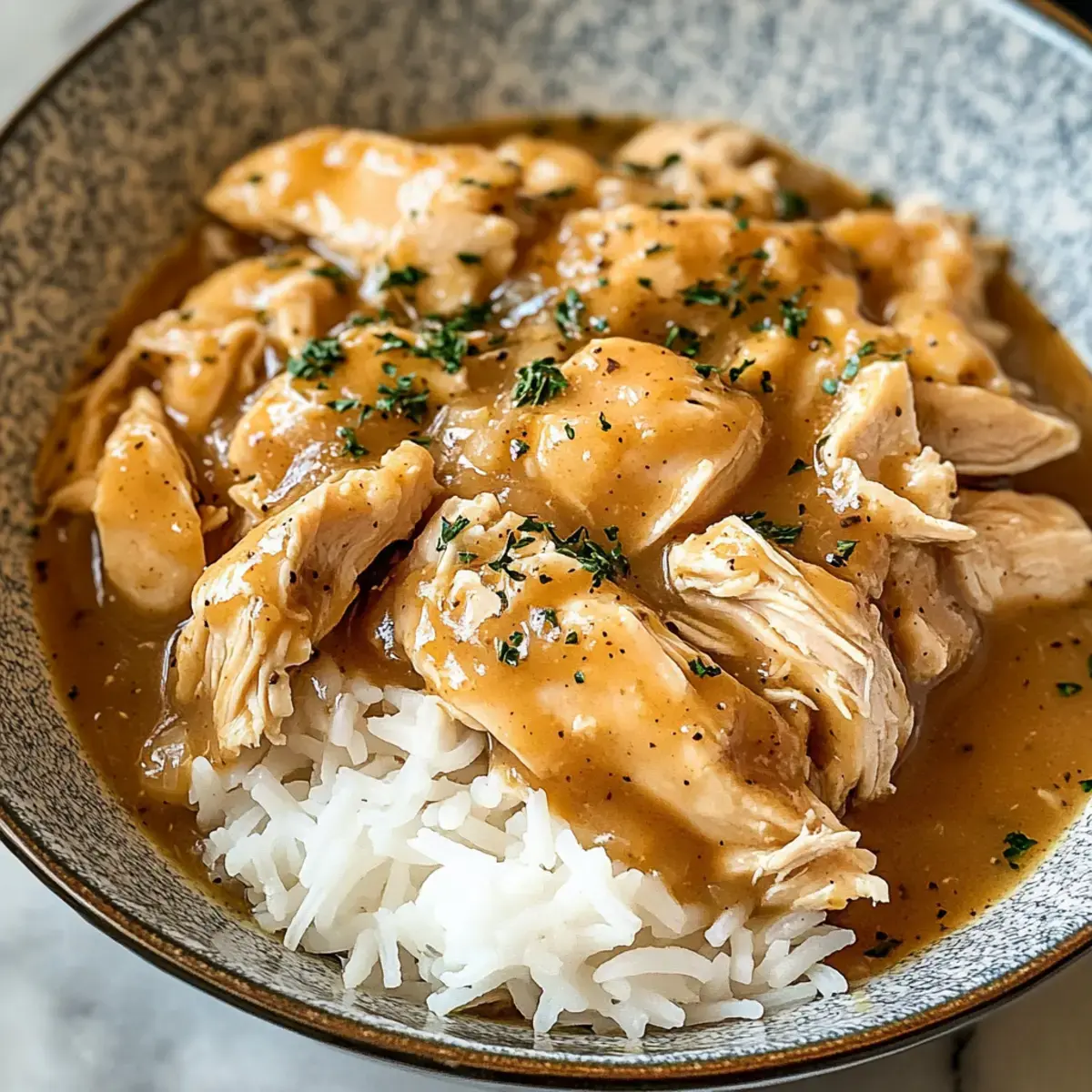Crockpot Hühnchen und Soße