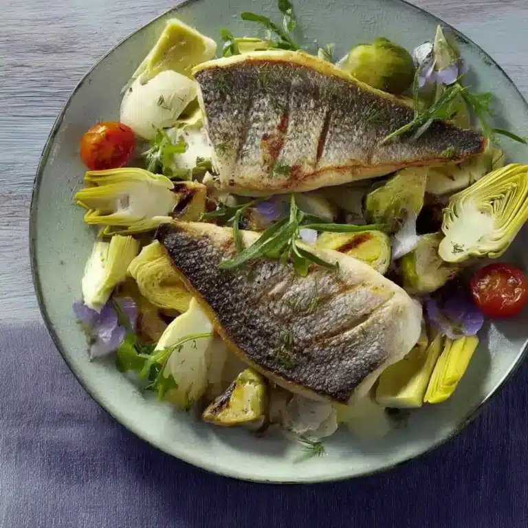 Doradenfilets mit Artischockensalat
