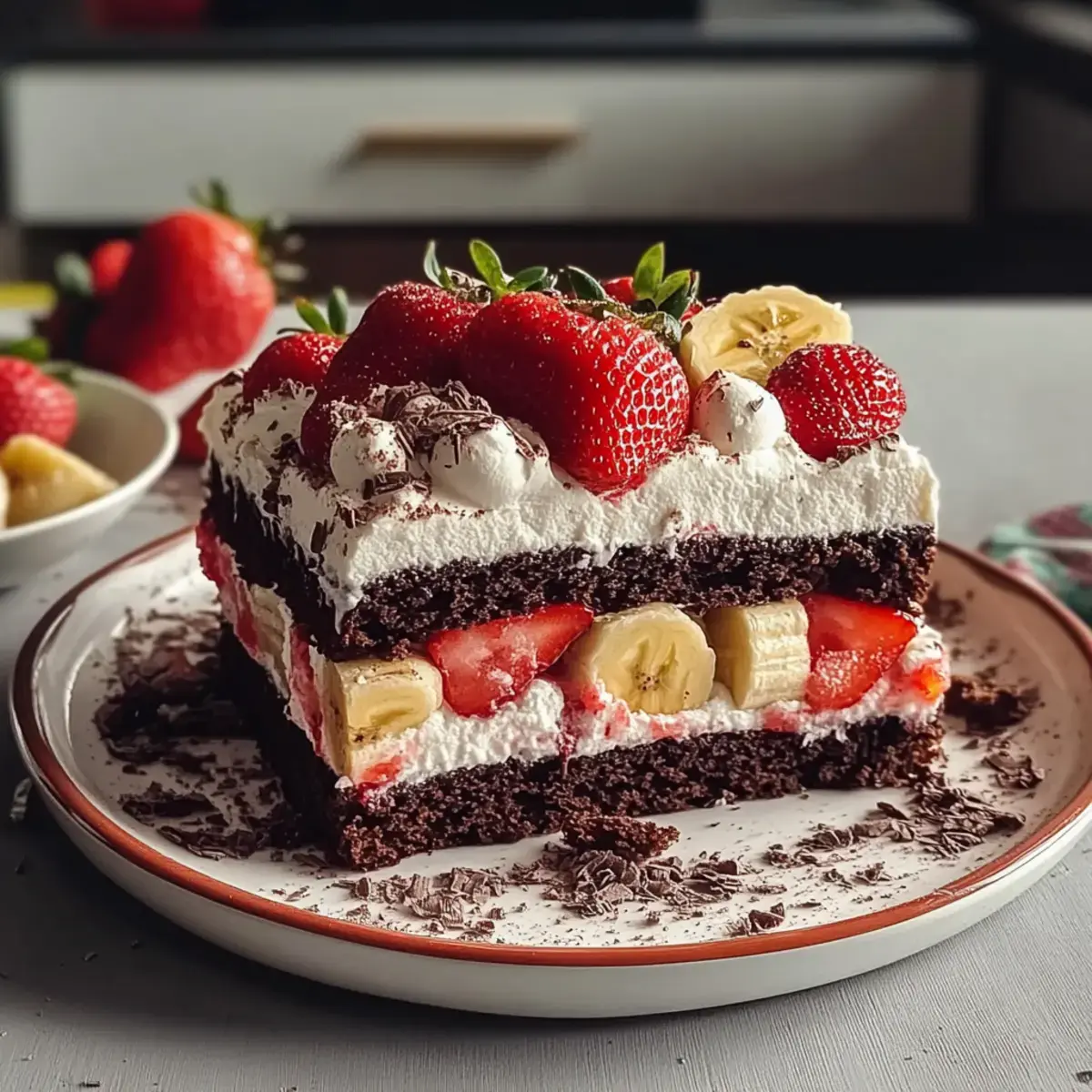 Erdbeer Maulwurfkuchen