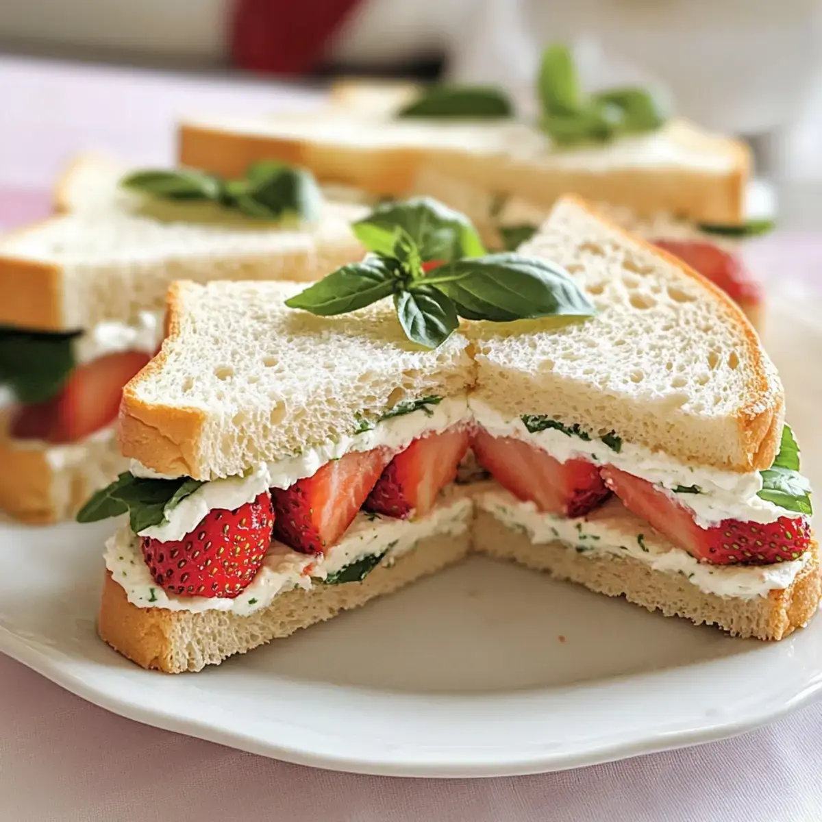 Erdbeer-Teesandwiches