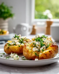 Herzhafte Feta-Kartoffeln aus dem Ofen