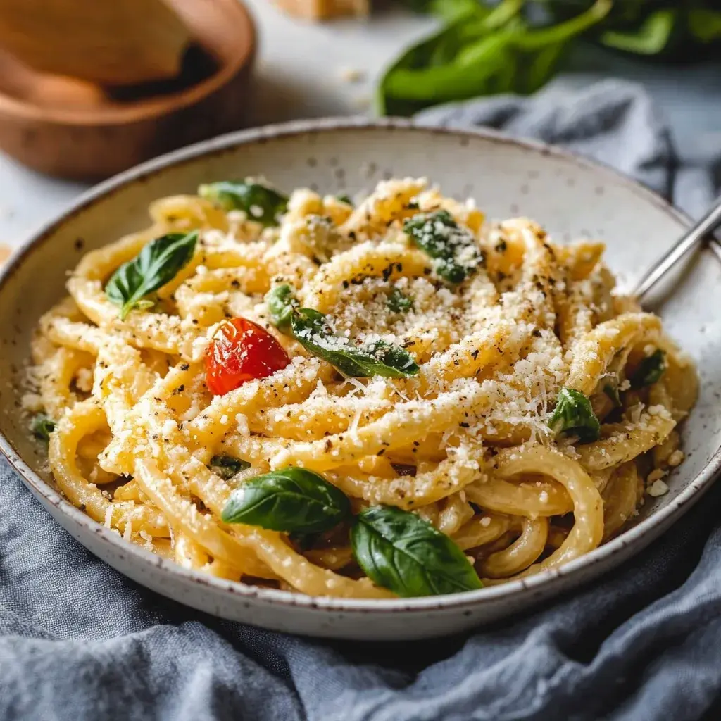 Feta Pasta mit grünem Spargel