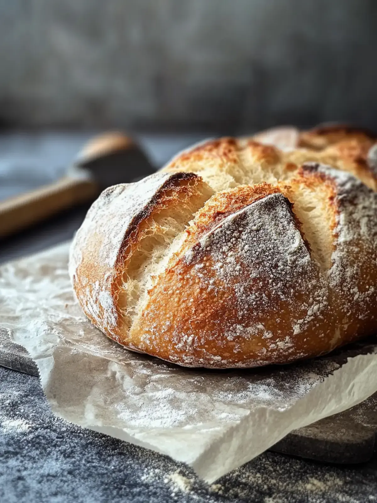 Flauschiges knuspriges Salzbrot