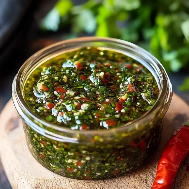 Frisches Chimichurri Sommer Sauce