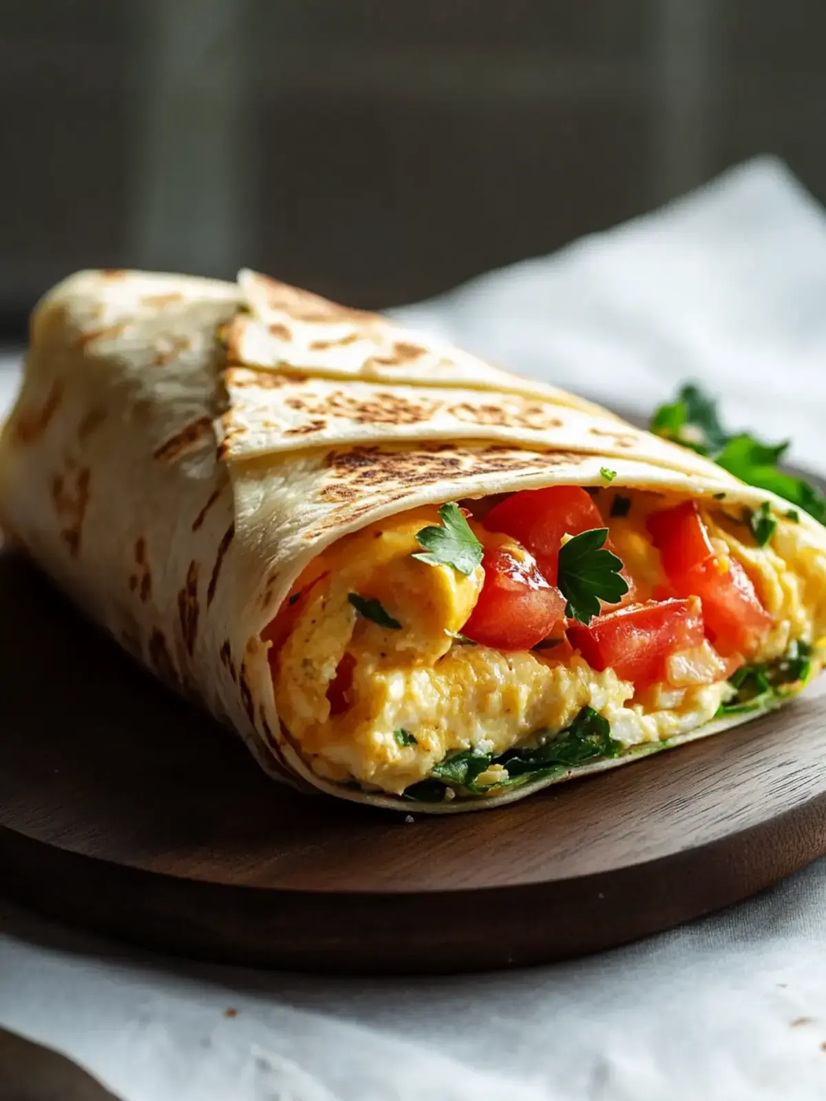 Frühstückswrap Ei Käse Tomaten Rezept