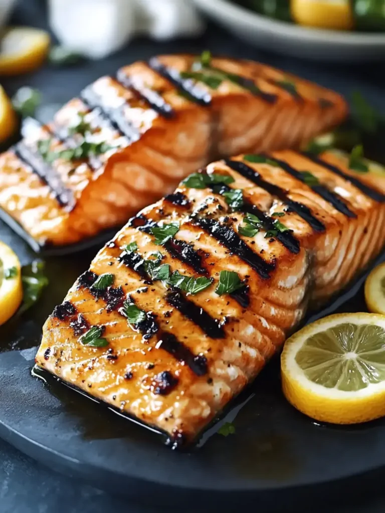 Gegrillter Lachs Honig Zitrone