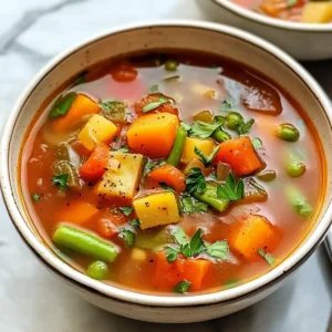 Einfache und Vielseitige Gemüsesuppe