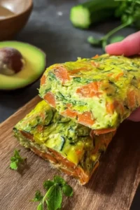 Gesunde Gemüserolle gefüllt mit Avocadocreme