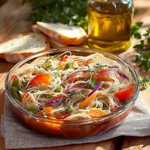Glasnudelsalat bunt: Frisch und einfach genießen