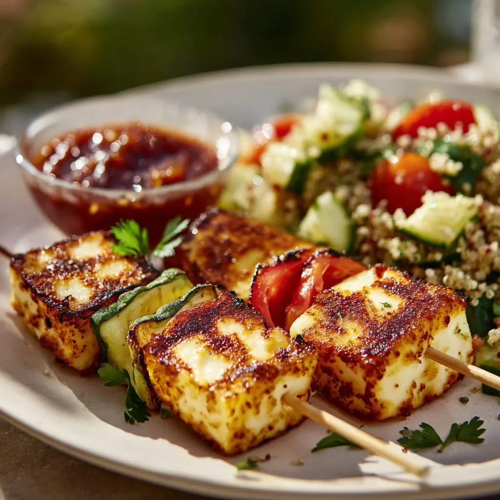 Halloumi-Grillspieße