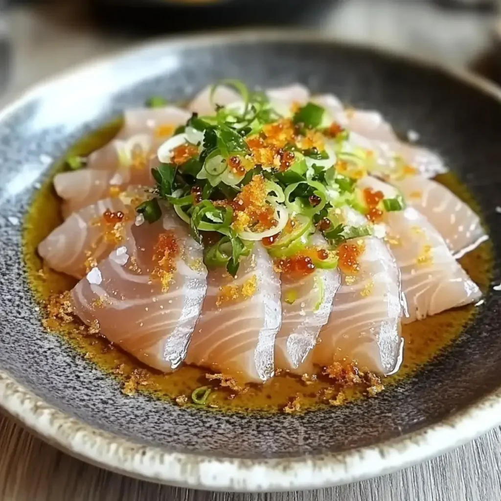 Hamachi Crudo Yuzu Ponzu Sauce