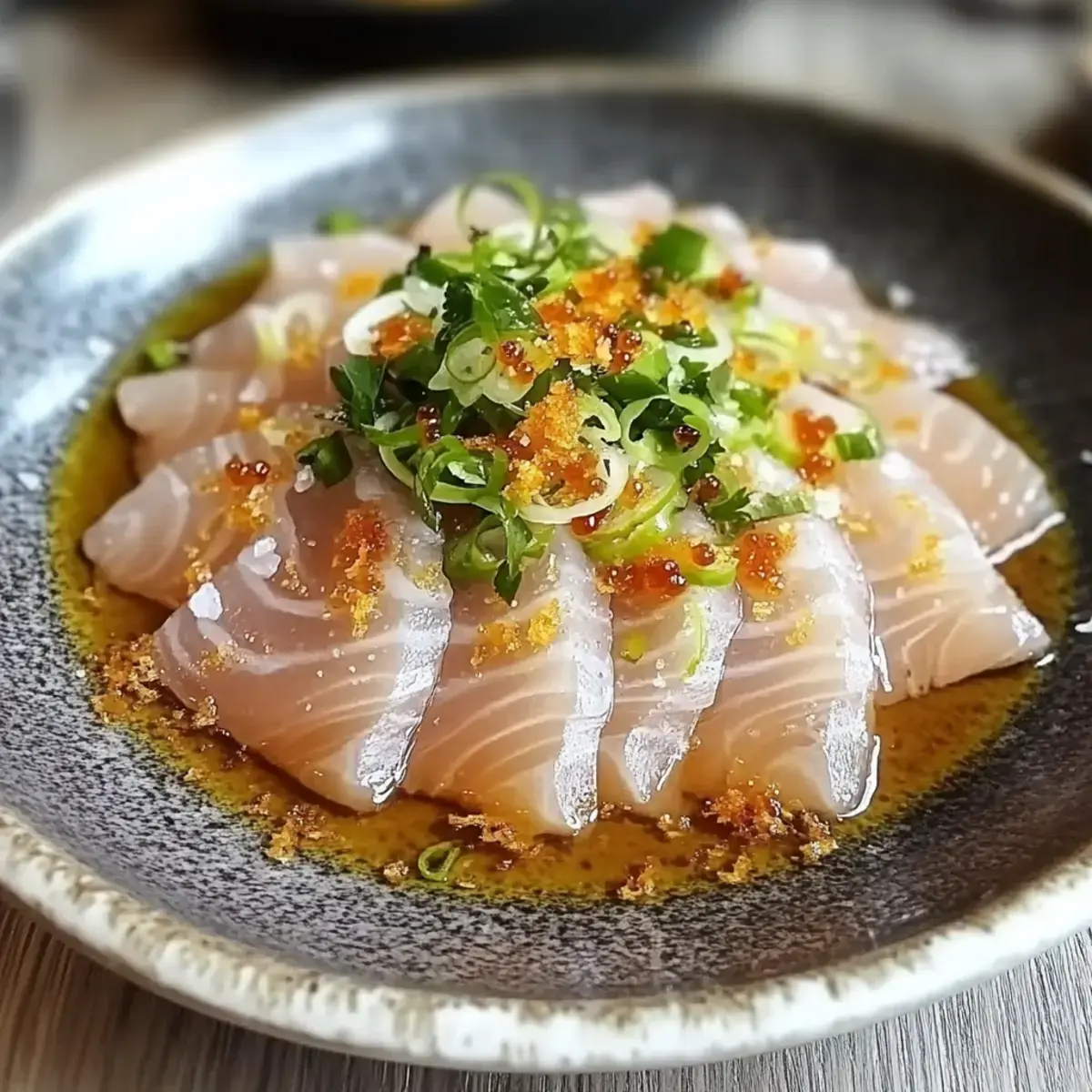 Hamachi Crudo Yuzu Ponzu Sauce