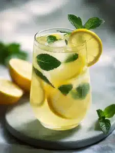 Hausgemachte Limonade mit Minze