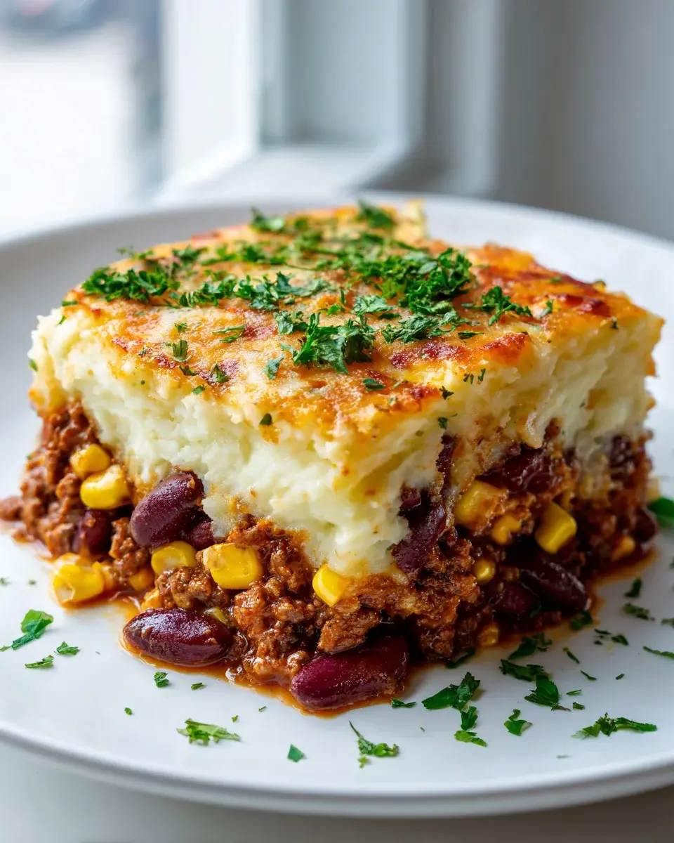 Herzhafter Cowboy Auflauf Rindfleisch