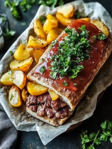 Herzhafter und saftiger Hackbraten