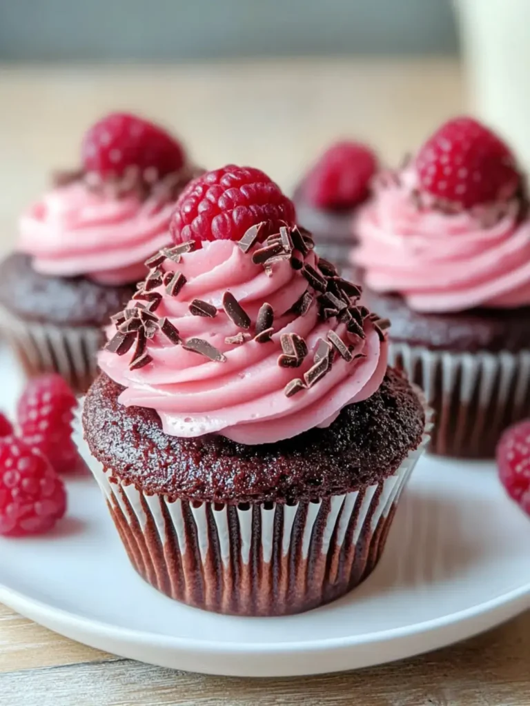 Himbeer-Schokoladen-Lava-Cupcakes