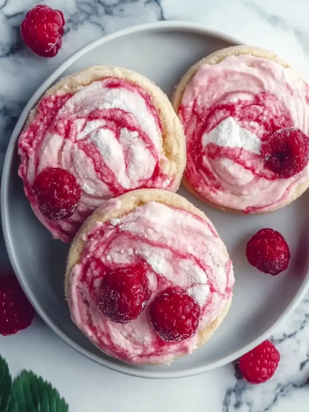 Himbeerzuckerplätzchen