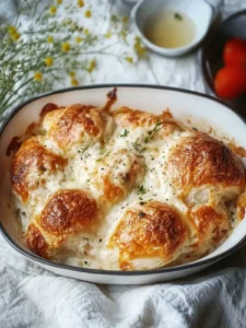Cremiger Hähnchenauflauf mit Emmentaler