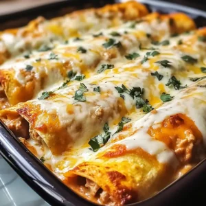 Cremige Hähnchen-Enchiladas – Proteinreich und einfach