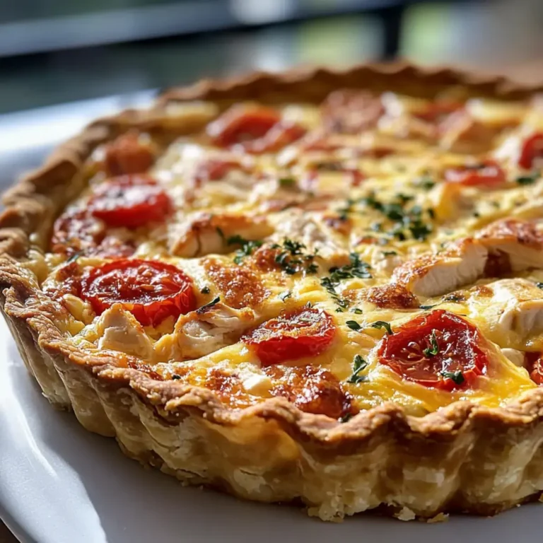 Hähnchen Tomaten Quiche