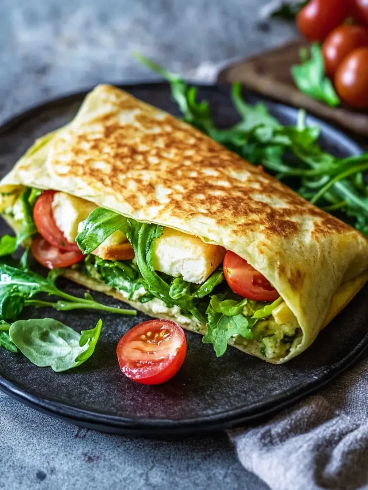 Hüttenkäse-Wrap
