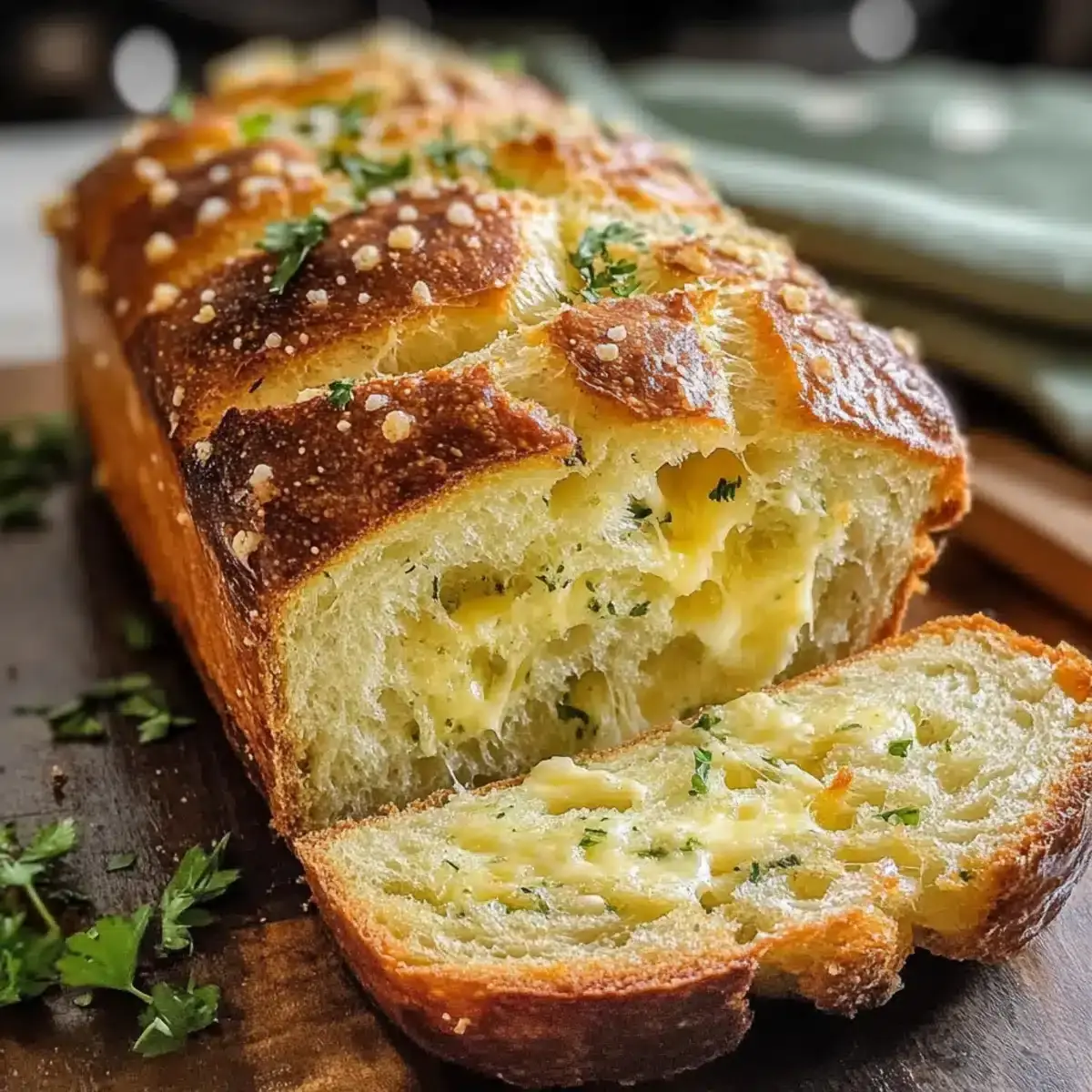 Italienisches Kräuter und Käsebrotlaib