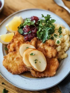 Traditionelles Deutsches Jägerschnitzel mit cremiger Pilzsauce