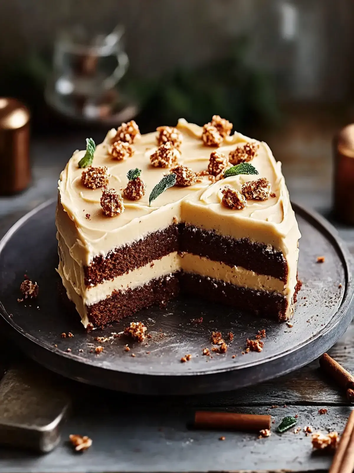 Karottenblechkuchen mit brauner Butter Frischkäse Frosting