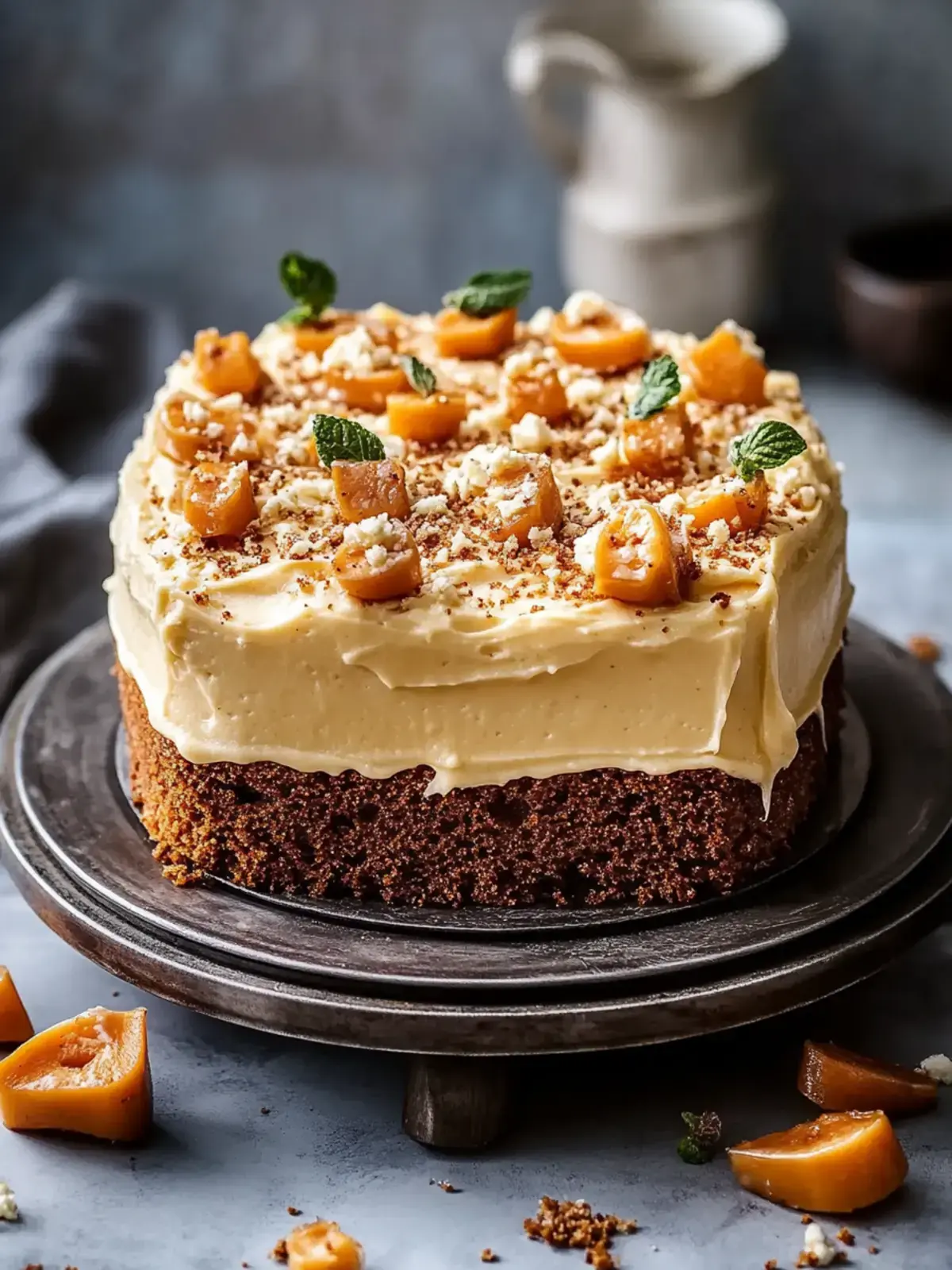 Karottenblechkuchen mit brauner Butter Frischkäse Frosting