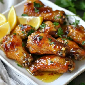 Zitronen-Knoblauch-Hähnchenflügel – Keto-freundlich