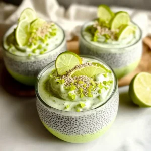 Erfrischender Key Lime Chia-Samen-Pudding