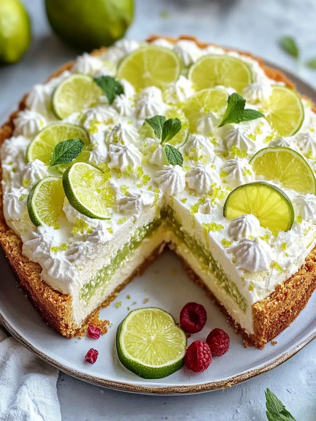 Key Lime Käsekuchen