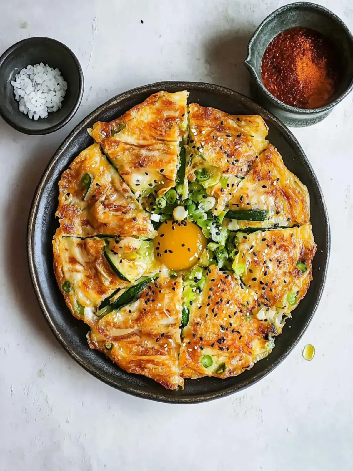 Koreanische Gemüsepuffer