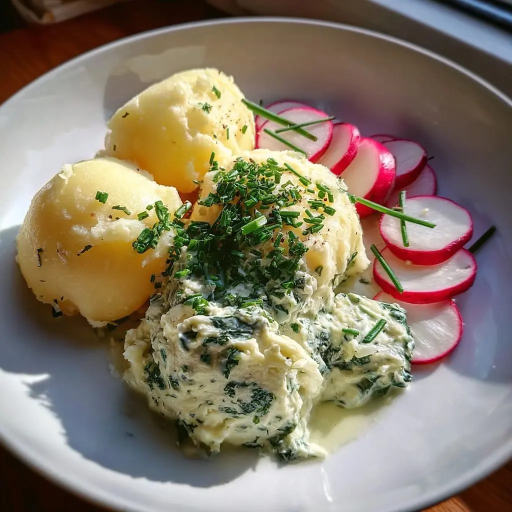 Kräuterquark mit Pellkartoffeln