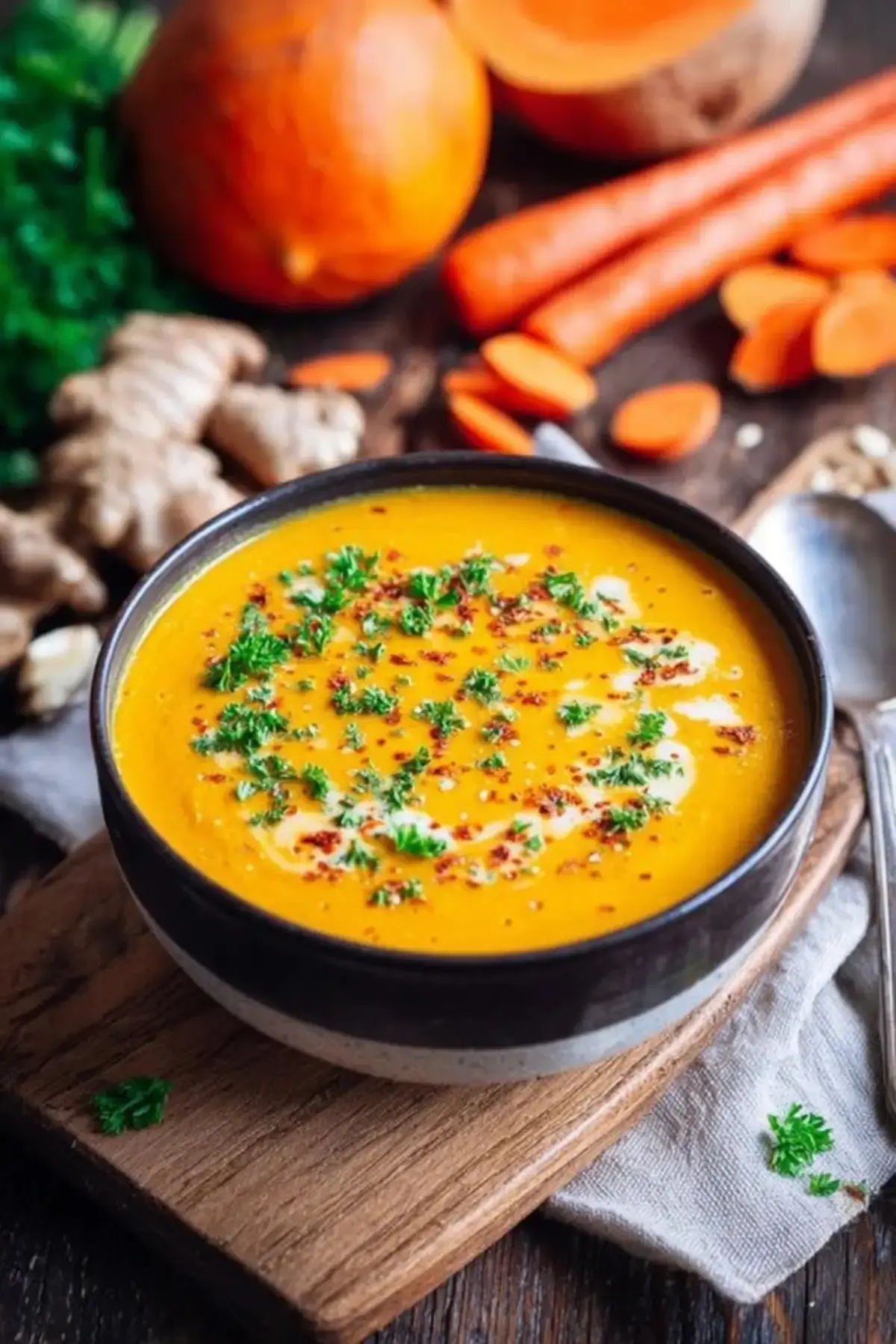 Kürbissuppe mit Kokosmilch