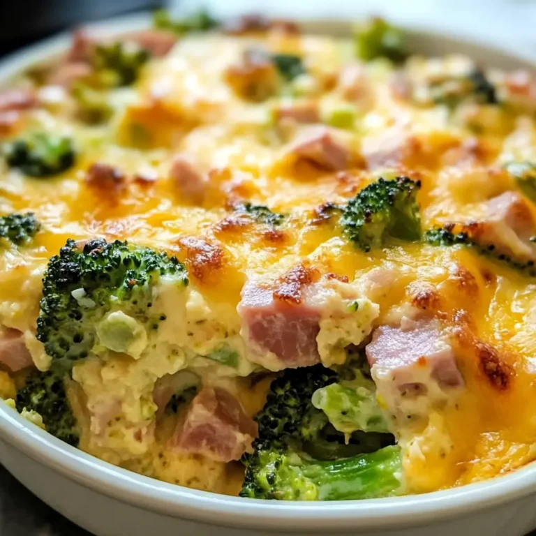 Käse Keto Schinken Brokkoli Auflauf