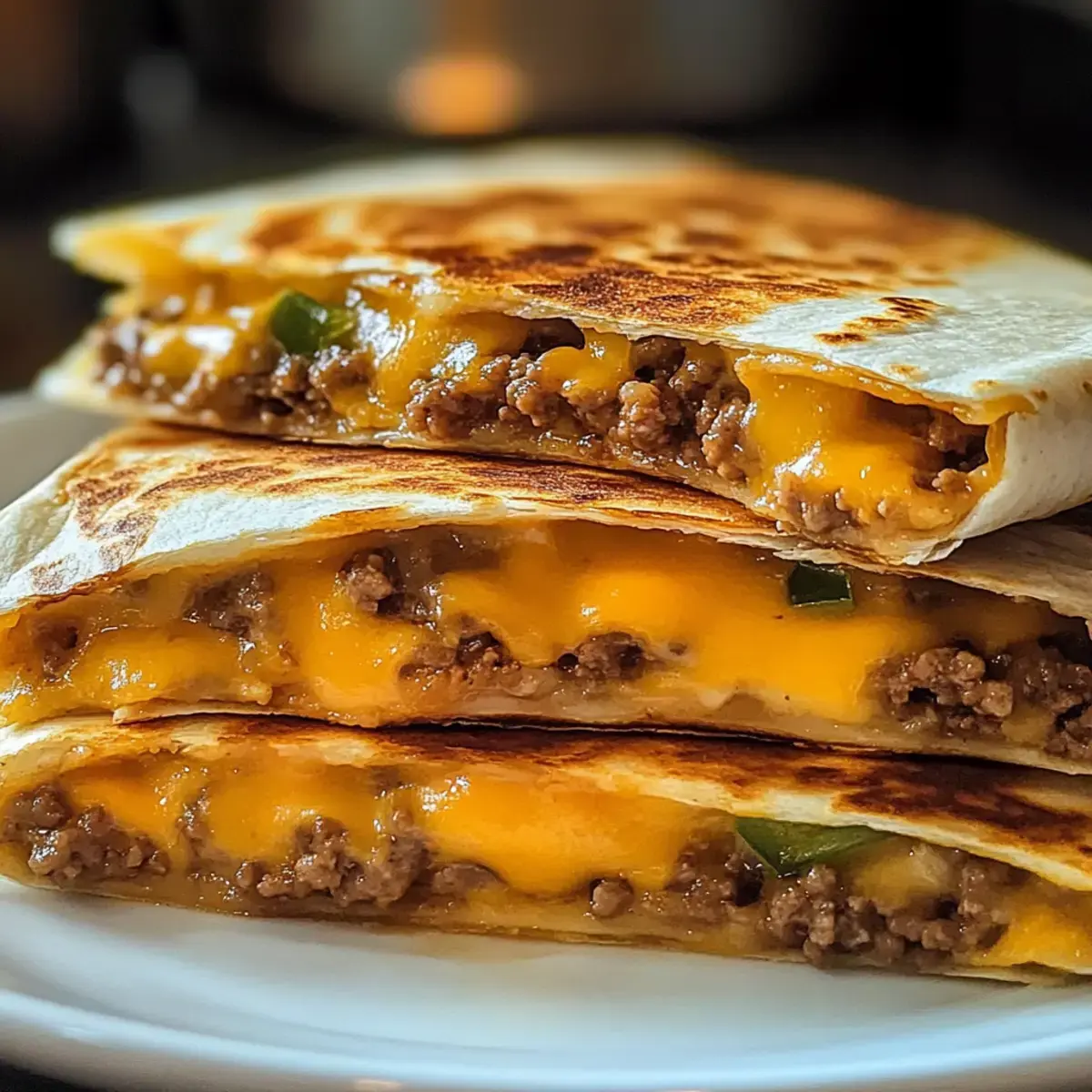 Käseburger Quesadillas