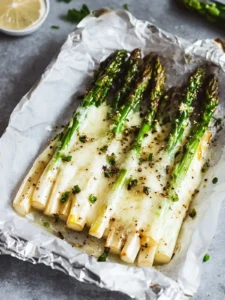 Käseiger Spargel-Folienpäckchen