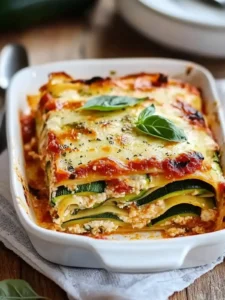 Low-Carb Zucchini Lasagne: Für ein gesundes Comfort-Essen