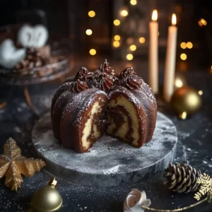 Marmor-Lebkuchen-Gugelhupf
