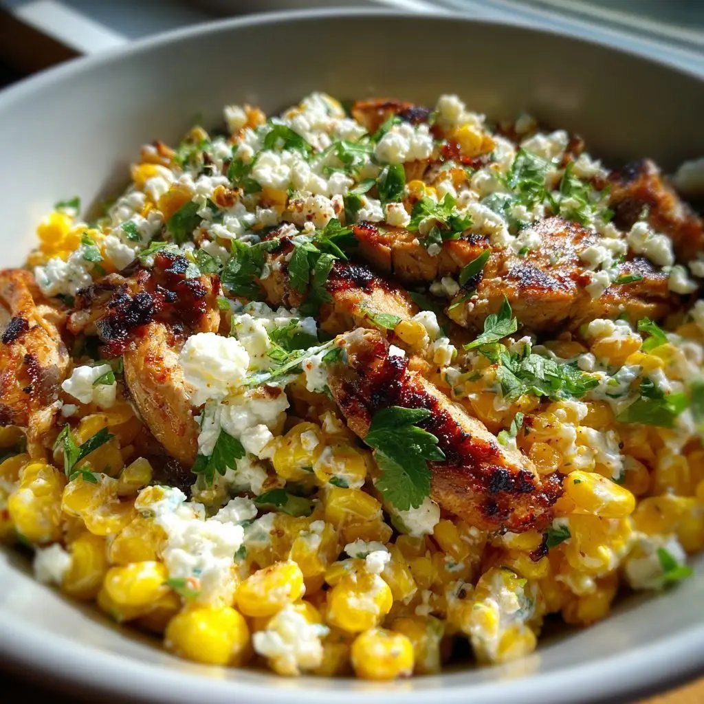 Mexikanischer Maissalat mit Hähnchen