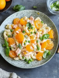 Erfrischender Nudelsalat mit Mandarinen